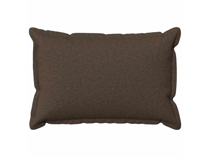  Lot de 6 housses de coussin houten taupe 50 x 75 cm lin synthétique cf50019  - Conforama A