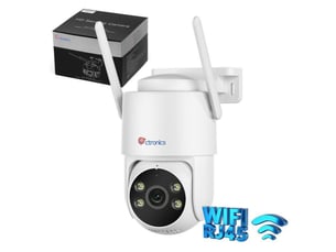 Camera ip wifi ptz 5mp dome 355 90 vision couleur 30m double bande 2.4 5ghz zoom 4x detection humaine voiture animal