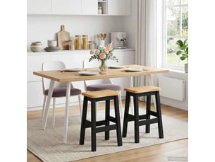Tabouret de bar, chaise de bar haut ekai 2 pc noir 40x29x63 cm