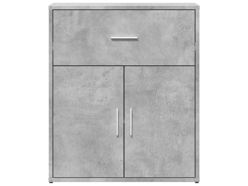  Buffets 2 pcs - bahut - meuble de rangement gris béton 60x31x70 cm bois d'ingénierie  - Conforama E