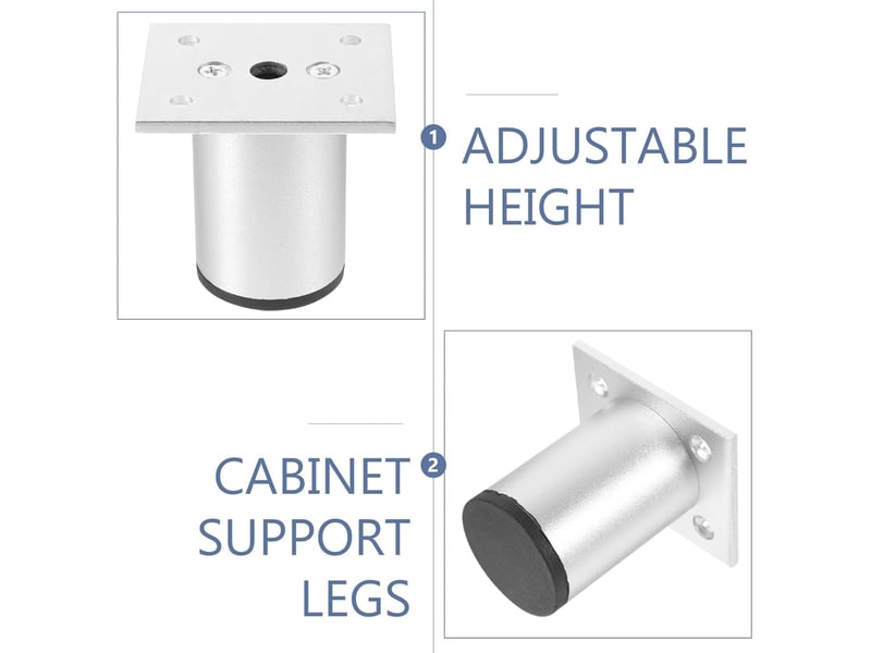  4pièces réglables pour remplacement et table de chevet  - Conforama C