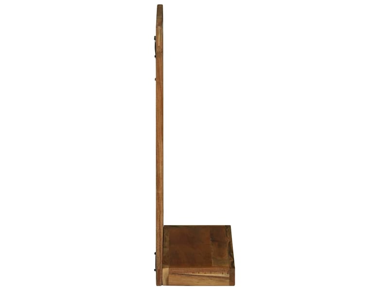  Miroir de salle de bain, miroir de toilette avec miroir marron bois d'acacia massif cf62530  - Conforama E
