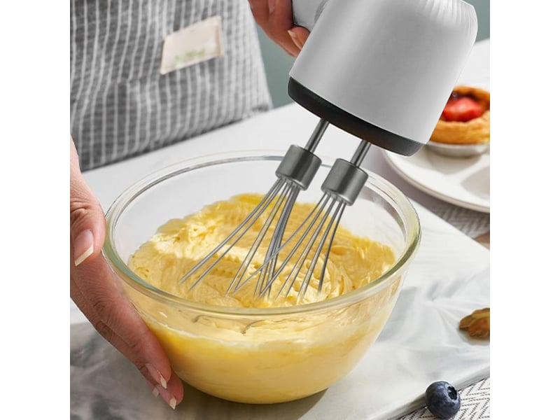  Batteur à main sans fil à double tête – fouet électrique en acier inoxydable rechargeable par usb pour la cuisson, le mélange de cuisine no - Conforama C