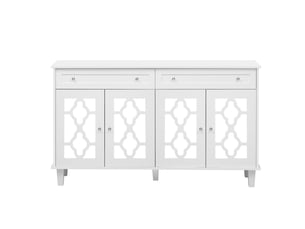Buffet 4 porte(s)  2 tiroir(s) BGSRYAO  - 140 cm coloris blanc 