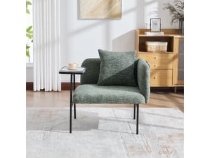 Fauteuil fixe  <strong></strong> Tissu vert