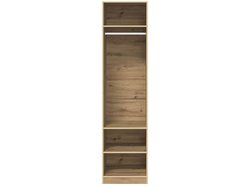  Armoire chambre, armoire de rangement chêne artisanal 50x50x200 cm bois d'ingénierie  - Conforama E