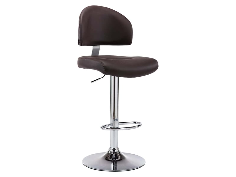  Tabouret de bar, chaise de bar marron similicuir shl58013  - Conforama B