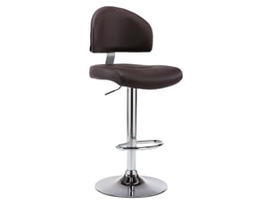 Tabouret de bar, chaise de bar marron similicuir shl58013