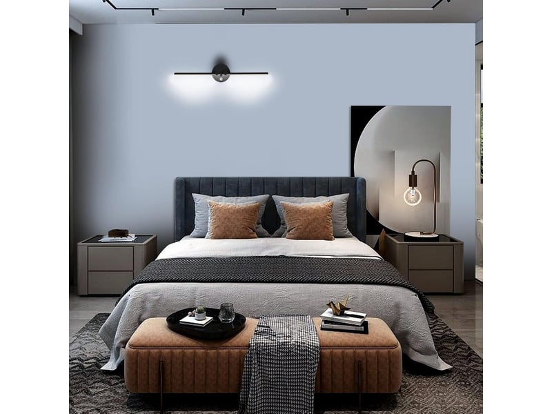  Applique murale intérieur led lampe murale  avec interrupteur 10w avec bras de lampe rotatifs à 300°4000k  - Conforama D