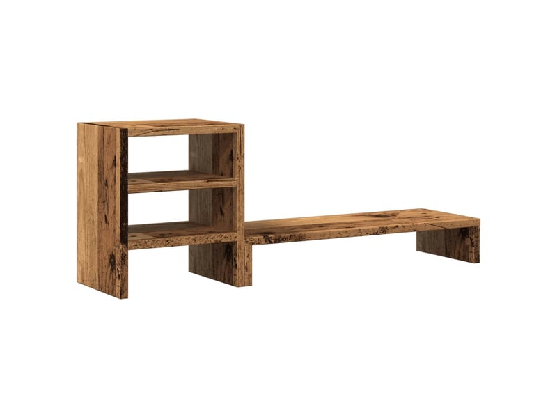  Support de moniteur table meuble bureau et organisateur de bureau bois d'ingénierie marron 02_0044952  - Conforama A