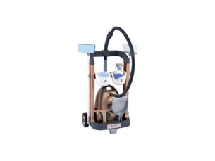 Chariot menage enfant avec aspirateur jouet et 9 accessoires des 3 ans