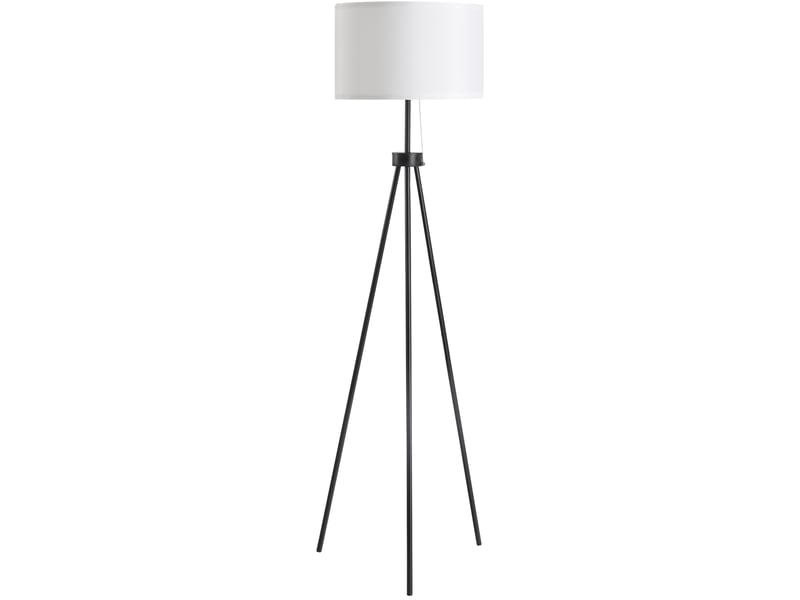  Lampadaire moderne e27 37x37x152 cm structure stable en métal noir et blanc sans ampoule  - Conforama A