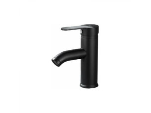 Mitigeur lavabo noir mat - mitigeur eau chaude et eau froide - noir