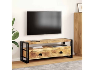 Meuble tv coloris marron 120 cm <strong></strong>  <strong></strong>