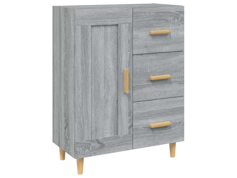  Buffet - bahut - meuble de rangement sonoma gris 69,5x34x90 cm bois d'ingénierie  - Conforama A