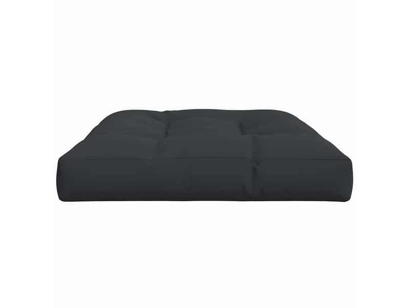  Coussin de palette, coussin de chaise, coussin de canapé noir 120x80x12 cm tissu cf55407  - Conforama E