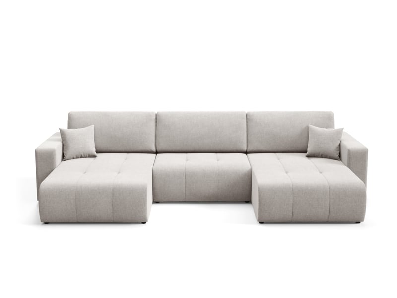 Canapé d'angle convertible molinio u gris - Conforama A