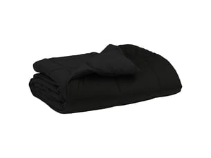 Duvet - couette complet toute l'année 155 x 220 cm 4 saisons noir