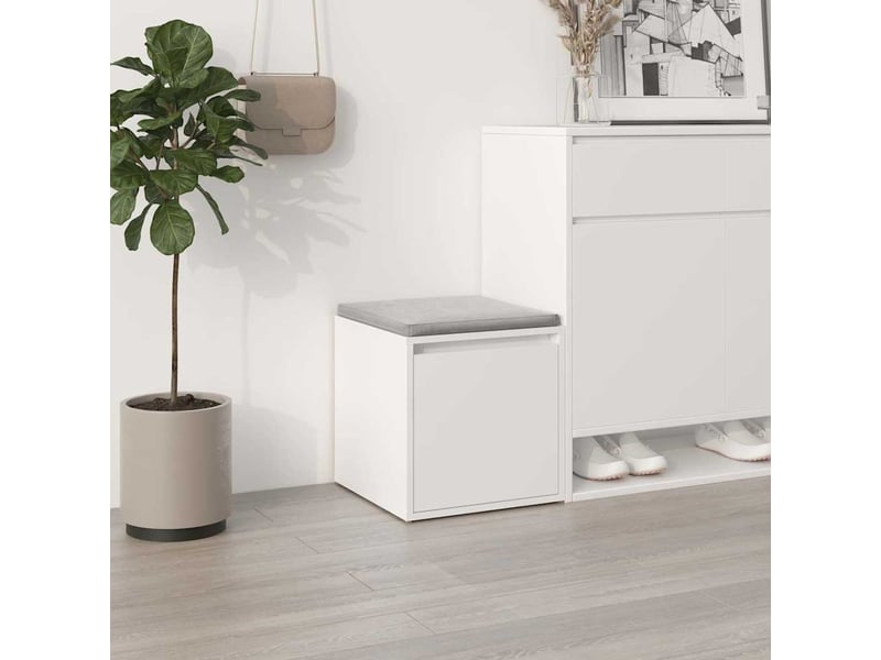  Boîte de rangement bureau blanc 40,5x40x40 cm bois d'ingénierie  - Conforama B