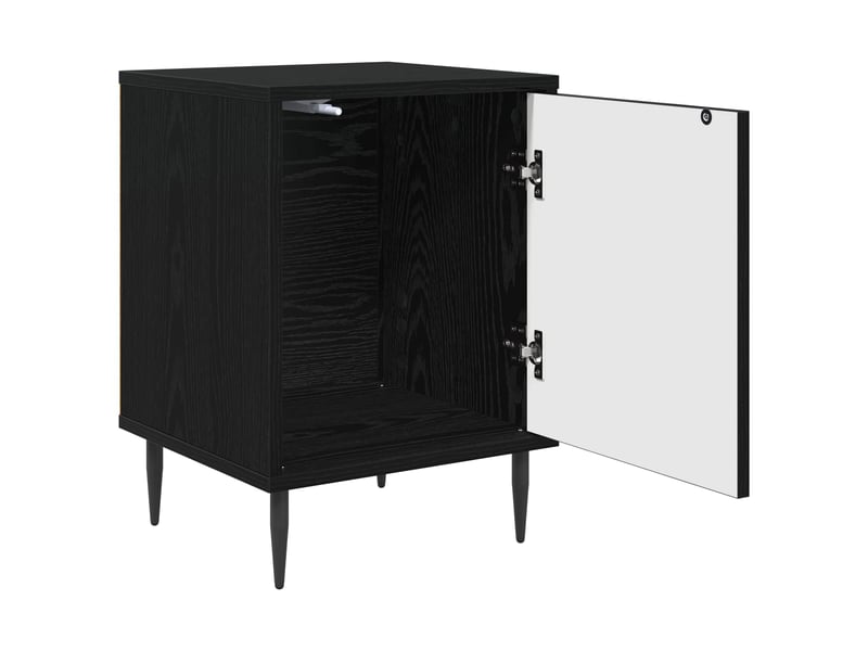  Table de chevet - cabinet de chevet - table de nuit kiel chêne noir 36 x 33 x 51 cm  - Conforama C
