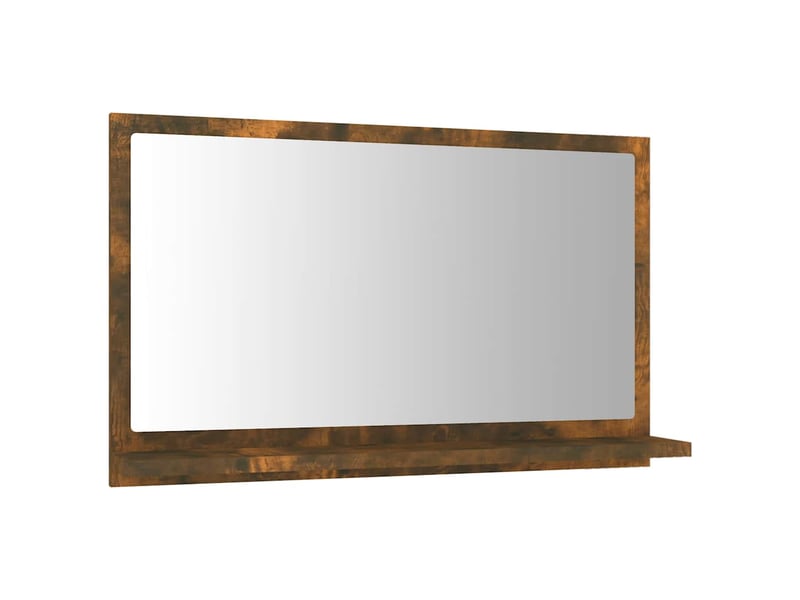  Miroir de salle de bain, miroir de toilette chêne fumé 60x10,5x37 cm bois d'ingénierie cf62481  - Conforama A