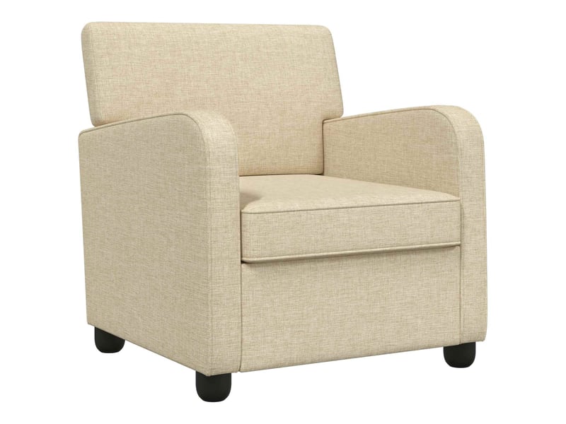  Vidaxl fauteuil crème tissu  - Conforama D