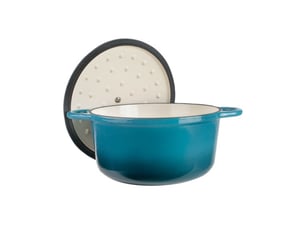 Lacor - cocotte ronde 24cm bleu  71704 -