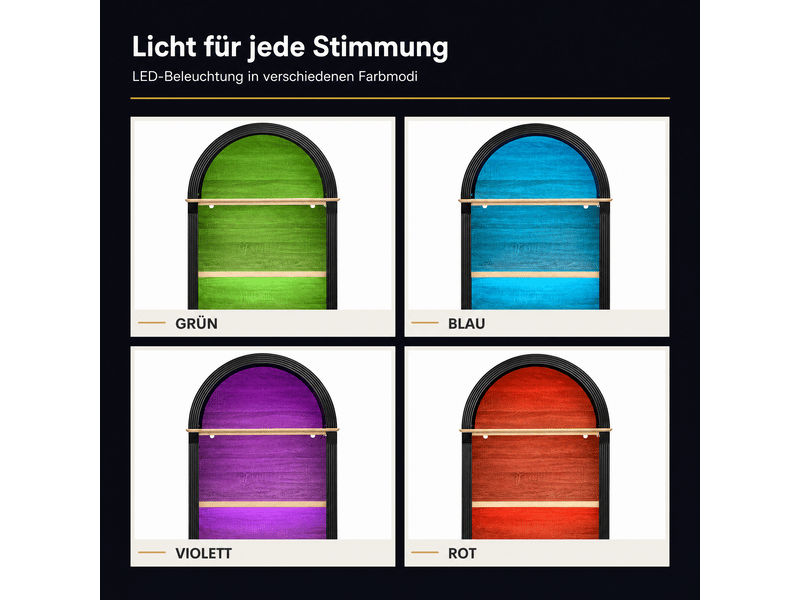  Buffet cuisine 2 portes, 76,2 x 40 x 180 cm, éclairage led, 3 niches ouvertes, étagère réglable et façades en relief, mdf, noir Morn Vibe - Conforama E