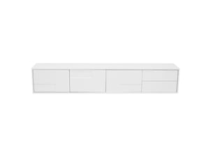 Meuble tv coloris blanc 170 cm   