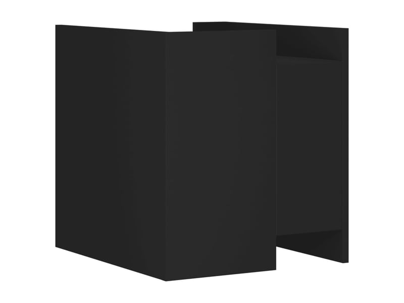  Table de chevet - cabinet de chevet - table de nuit noir 45x50x50 cm bois d’ingénierie  - Conforama E