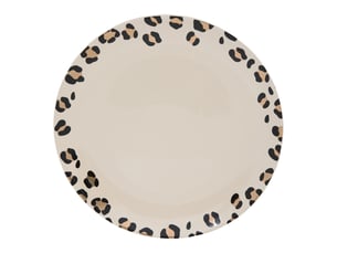 Assiette plate 26 cm Céramique marron