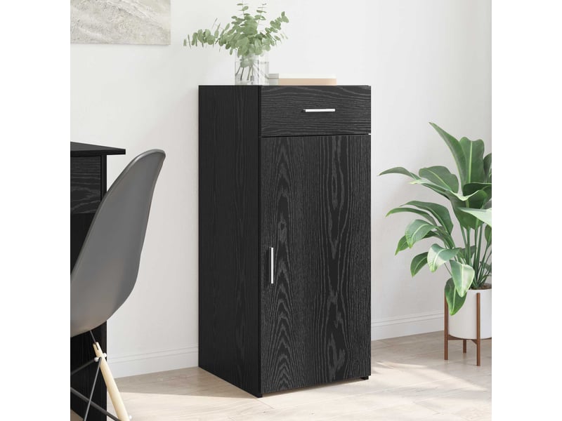  Buffet - armoire de rangement avec tiroir chêne noir 40 x 42,5 x 93 cm  - Conforama B