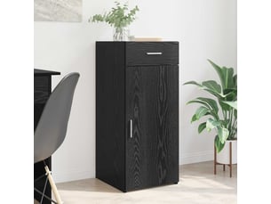 Buffet - armoire de rangement avec tiroir chêne noir 40 x 42,5 x 93 cm