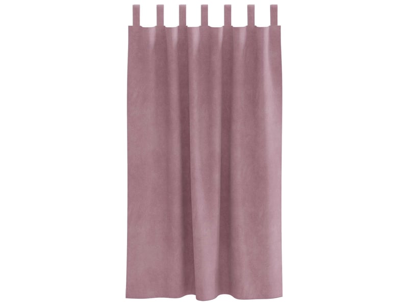  Lot de 2 rideaux, rideaux de fenêtre rose foncé 140 x 175 cm velours cf44107  - Conforama D
