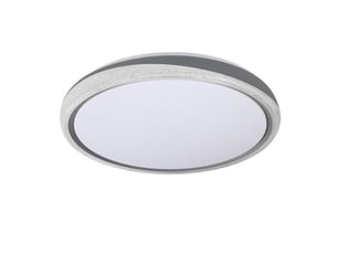 Plafonnier led fabrilamp charro gris 144 w 11520 lm 3000-4000-6000 k ø50 cm télécommande