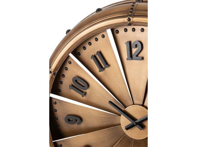  Horloge murale en métal hélios 63cm doré  - Conforama B