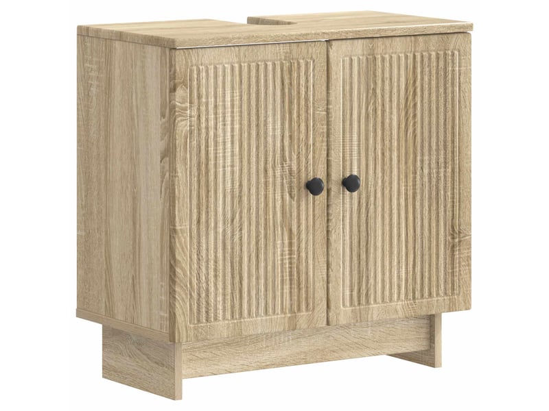 Ensemble de meuble de salle de bain 3 pièces ede chêne sonoma cf63416 - Conforama D