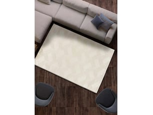 Tapis rectangulaire atticgo sign crema - face 100% polyester recyclé, dos coton