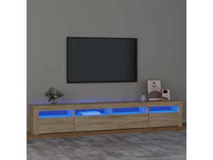 Meuble tv coloris marron 240 cm <strong></strong> <strong></strong>