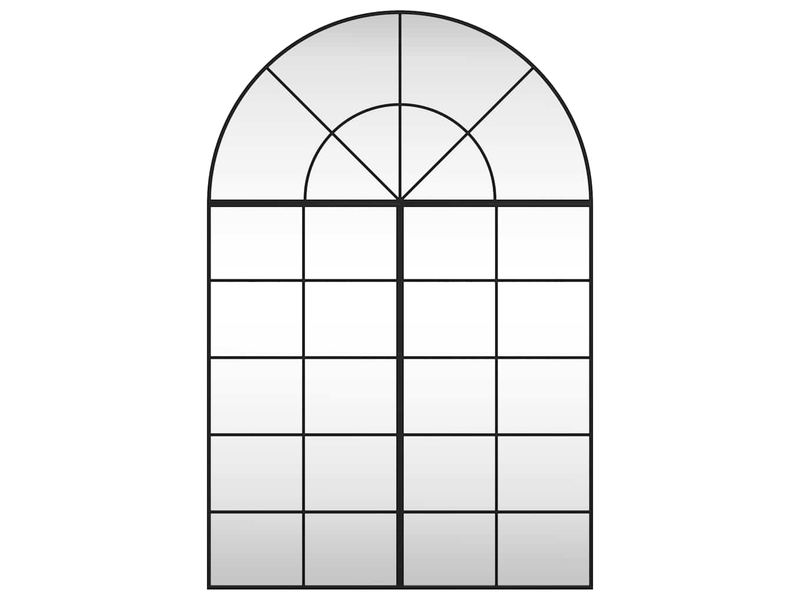  Miroir mural noir 100x150 cm arche fer cf62845  - Conforama C