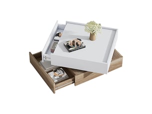 Table basse carré(e) coloris bicolore <strong>OOIILLEE</strong> <strong>Luxe haut de gamme</strong> - 60 cmx60 cm