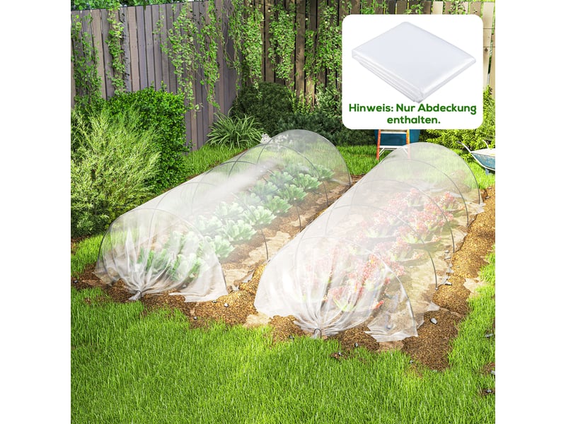  Bâche de serre en pe, résistante aux uv et imperméable, pour couvrir les plantes. Dimensions : 8 x 10 m.  - Conforama D