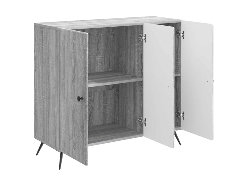 Buffet - bahut - meuble de rangement sonoma gris 89 x 34,5 x 80 cm bois d'ingénierie - Conforama E