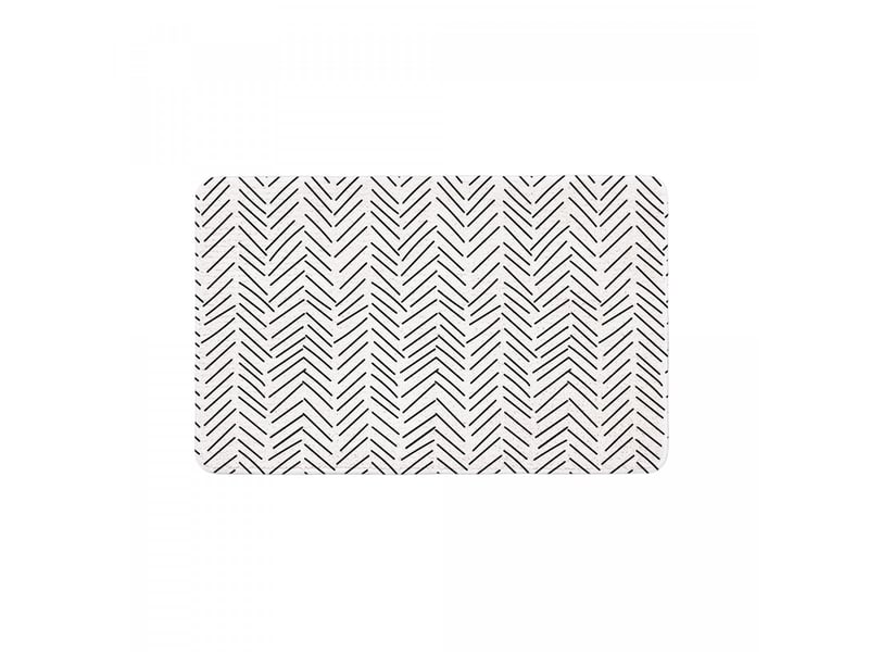  Tapis de bain antidérapant imprimé chevron  - Conforama A