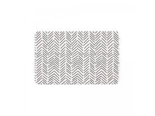 Tapis de bain antidérapant imprimé chevron