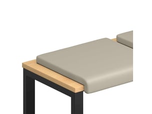 Lot de 4 coussins de banc, coussins d'assise, coussins pour chaisecanapé velours texturé sable profondeur 35 cm cf52626