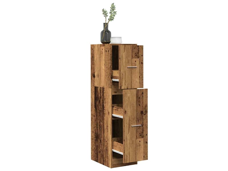  Meuble de rangement, armoire d'apothicaire vieux bois 30x41x118 cm bois d'ingénierie  - Conforama B