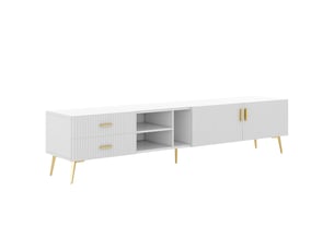Meuble tv coloris blanc
