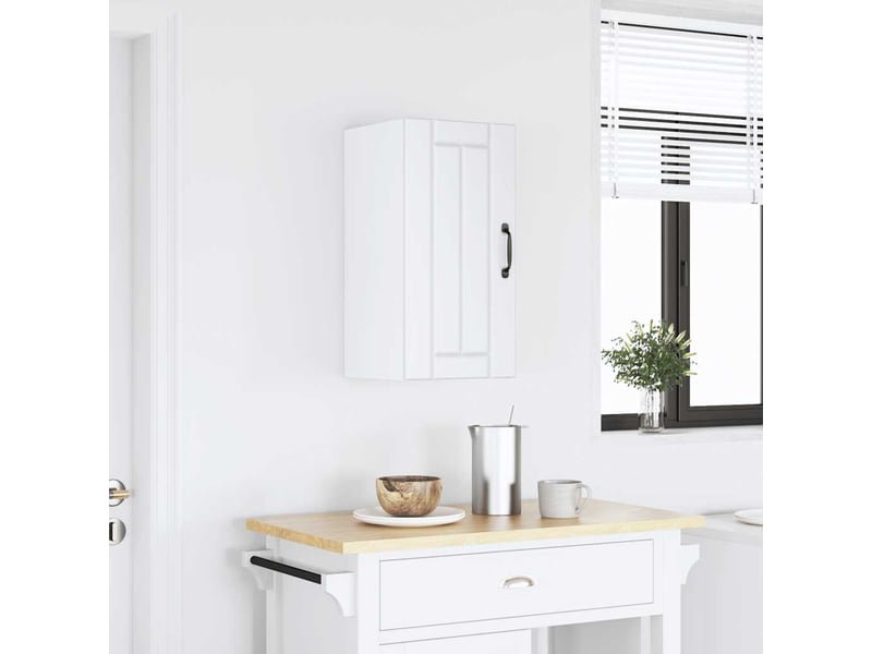 Meuble de rangement, armoire murale de cuisine lucca blanc bois d'ingénierie shl4942 - Conforama B
