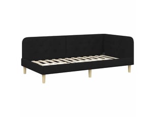 Lit simple 90x200 cm    coloris noir